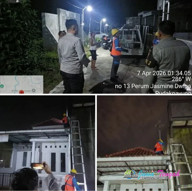 PLN dan Polisi Gerak Cepat Tangani Kabel Listrik yang Terbakar di Pudakpayung Semarang