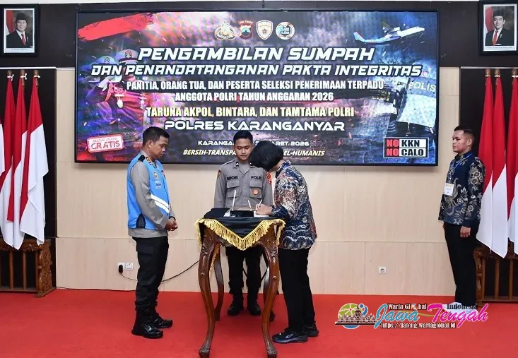 Kapolres Karanganyar: Seleksi Terpadu Polri 2026 Dilaksanakan Penuh Tanggungjawab dan Menjunjung Tinggi Nilai Kejujuran