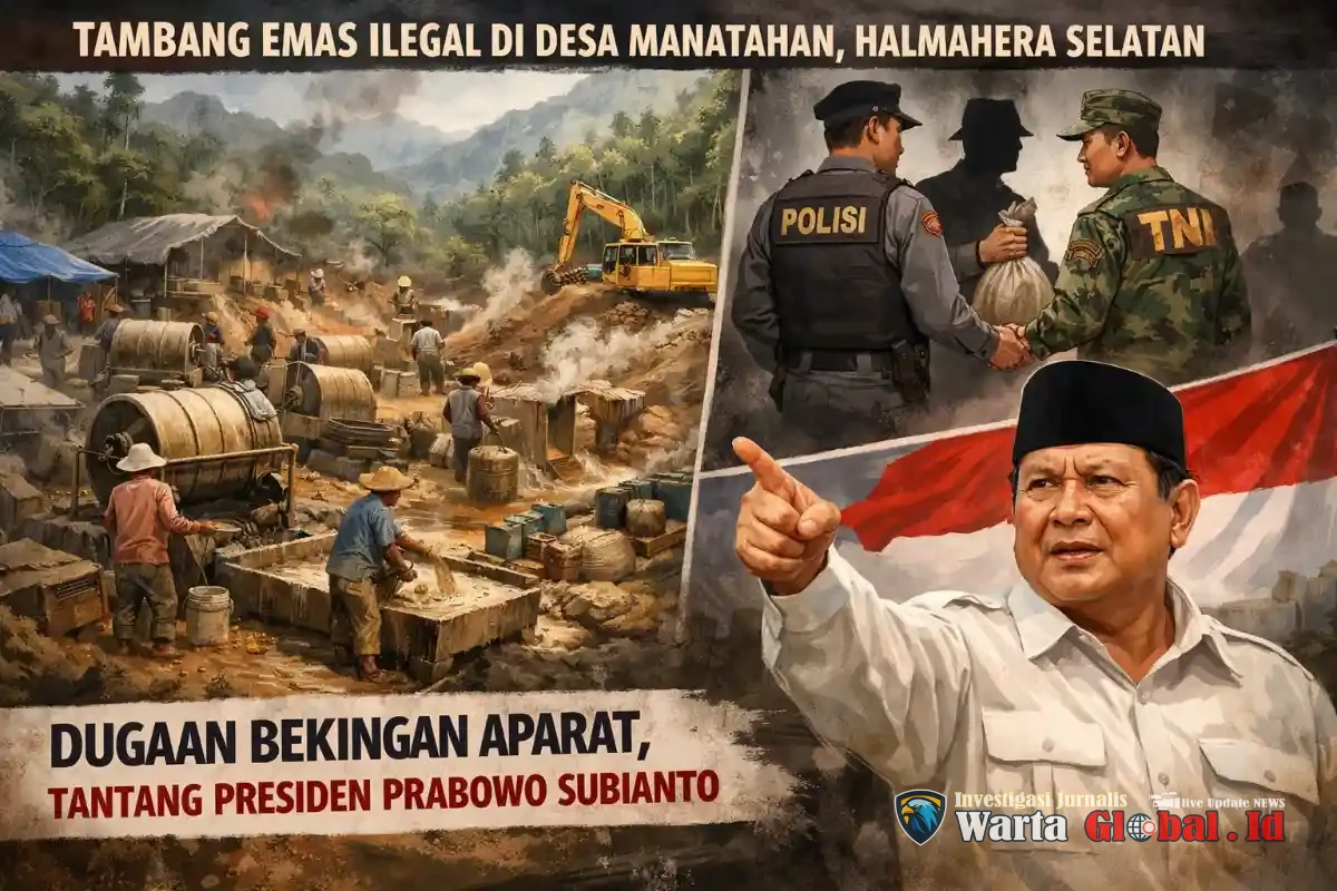Tambang Emas Ilegal di Desa Manatahan Terus Beroperasi, Dugaan Bekingan Aparat Menguat, Tantang Presiden Prabowo Subianto