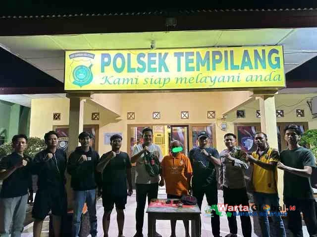 Polsek Tempilang Polres Bangka Barat Tangkap Terduga Pengedar Sabu di Desa Penyampak