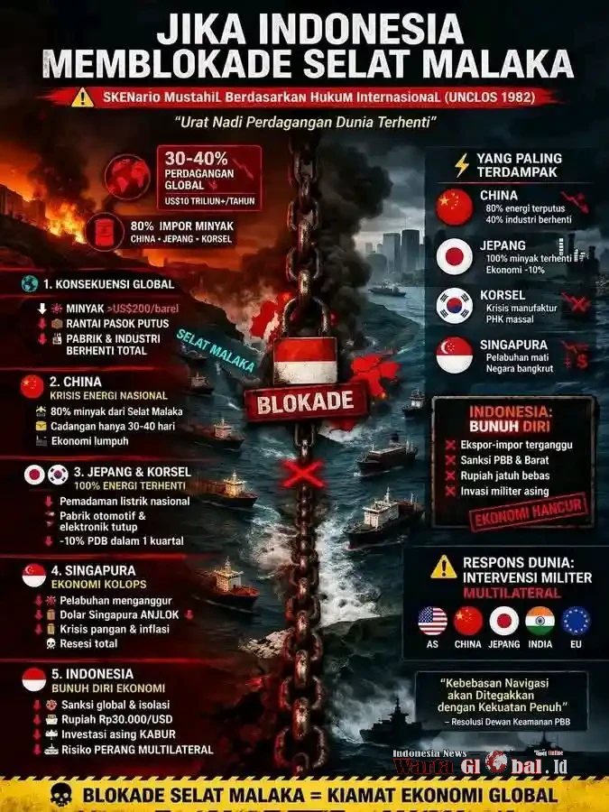 Indonesia Blokade Selat Malaka? Bunuh Diri Ekonomi yang Bikin Dunia Geger!