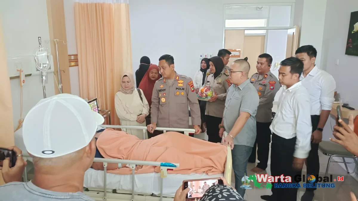 Wujud Kepedulian Polri, Gerak Cepat Kapolres Bangka Jenguk Santri diduga Korban Penganiayaan