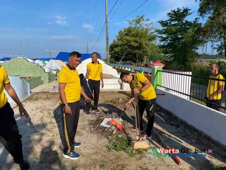 Polres Bangka Barat Gelar Kurve di Makam Menjelang, Kapolres Pastikan Lingkungan Asri dan Kegiatan Berjalan Lancar