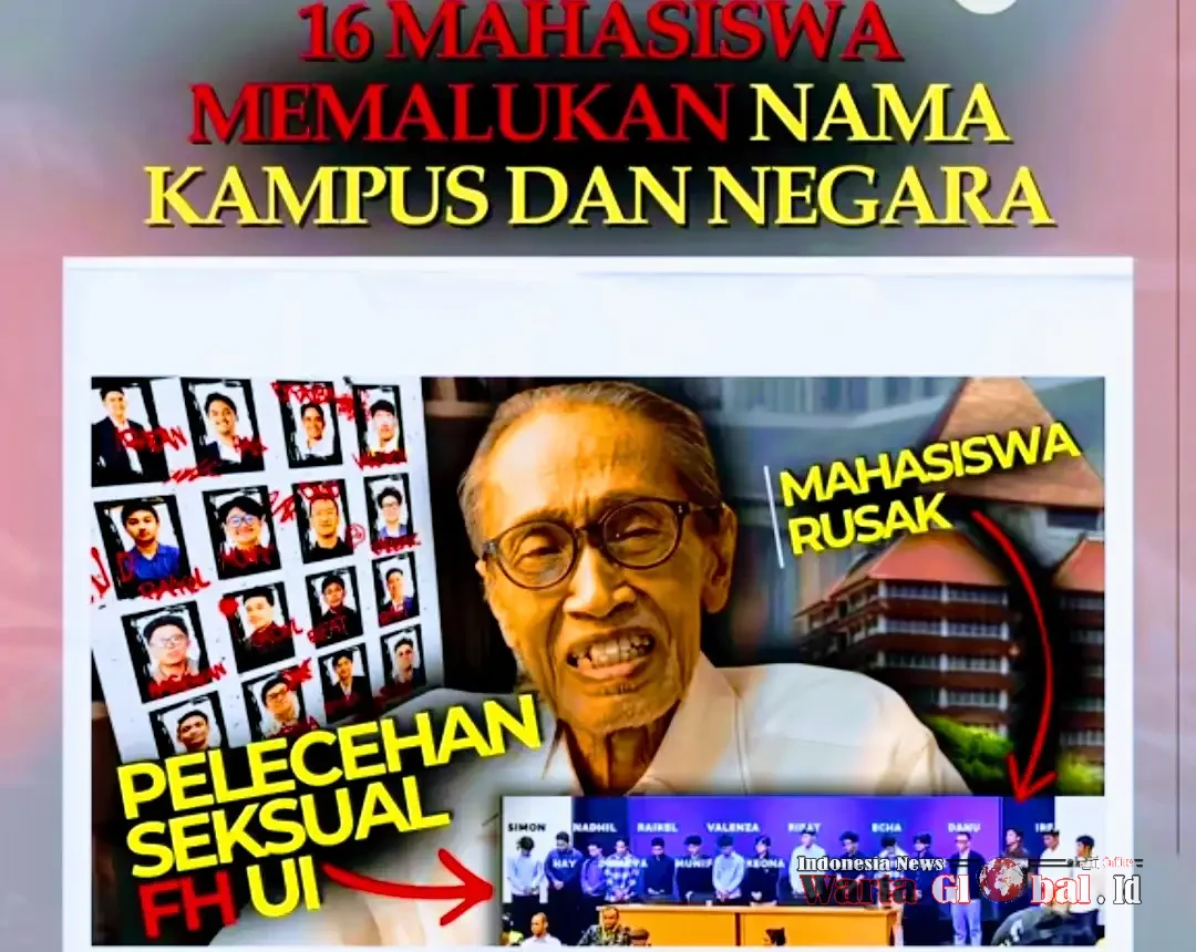 Jangan Anggap Receh! 
Polisi Diuji Serius: 16 Mahasiswa FH UI Diduga Lakukan Pelecehan Seksual Massal, Anhar Gonggong Desak Tindakan Tegas!