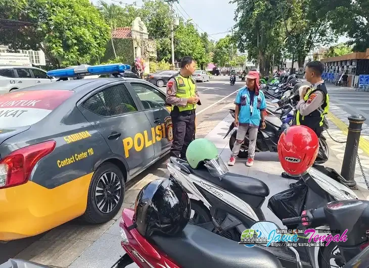 Sat Samapta Polresta Surakarta Giat Patroli Dialogis, Libatkan Juru Parkir Jaga Kamtibmas