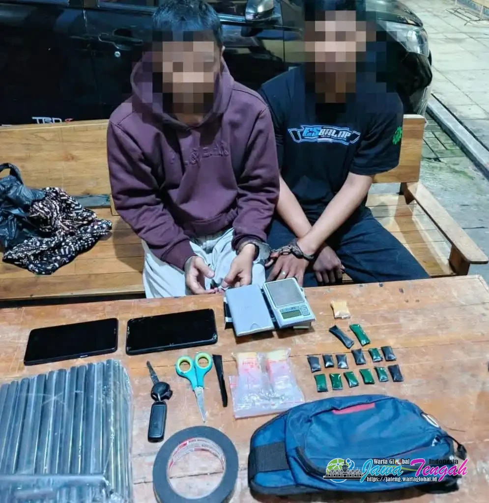 Gercep! Polda Jateng Bongkar Kasus Sabu, Dua Tersangka Ditangkap dan BB 10,84 Gram Sabu Disita