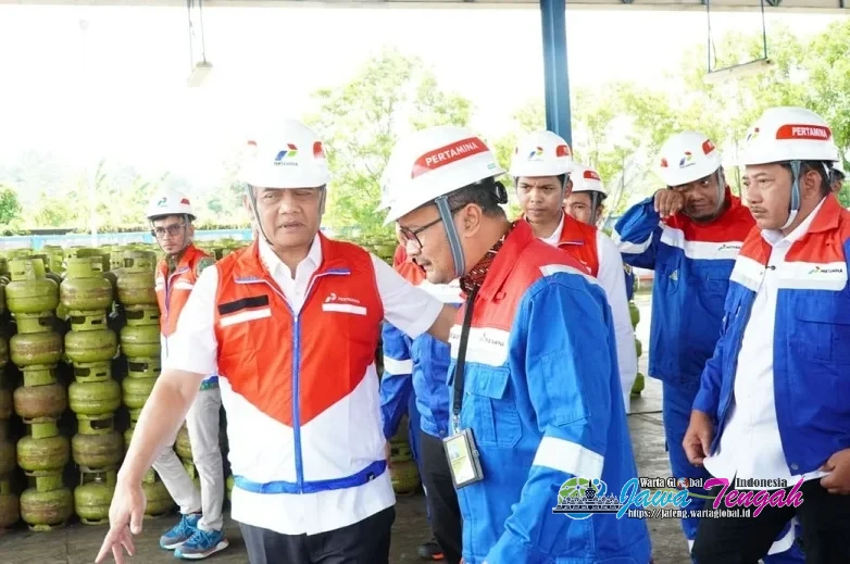 Sidak SPPBE di Karanganyar, Achmad Luthfi: Distribusi LPG 3 Kg Aman Pasca Kasus Oplosan