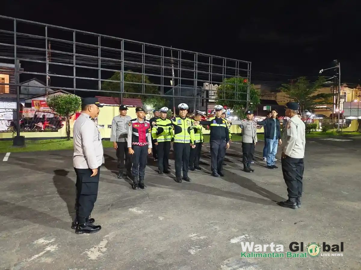 Antisipasi Aksi Balap Liar dan Knalpot Brong, Tim UKL Polres Ketapang Laksanakan Patroli Malam