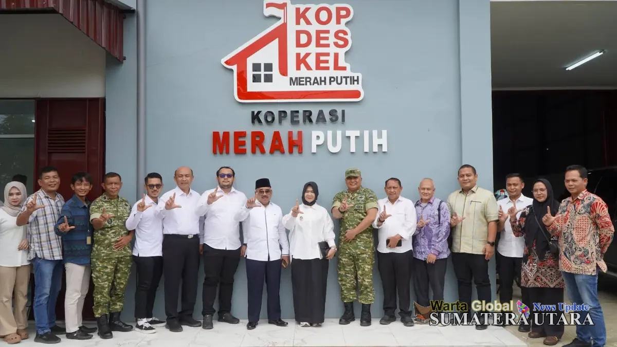 Peresmian Nasional Koperasi Merah Putih, Wabup Tiorita : Langkat Siap Perkuat Ekonomi Desa