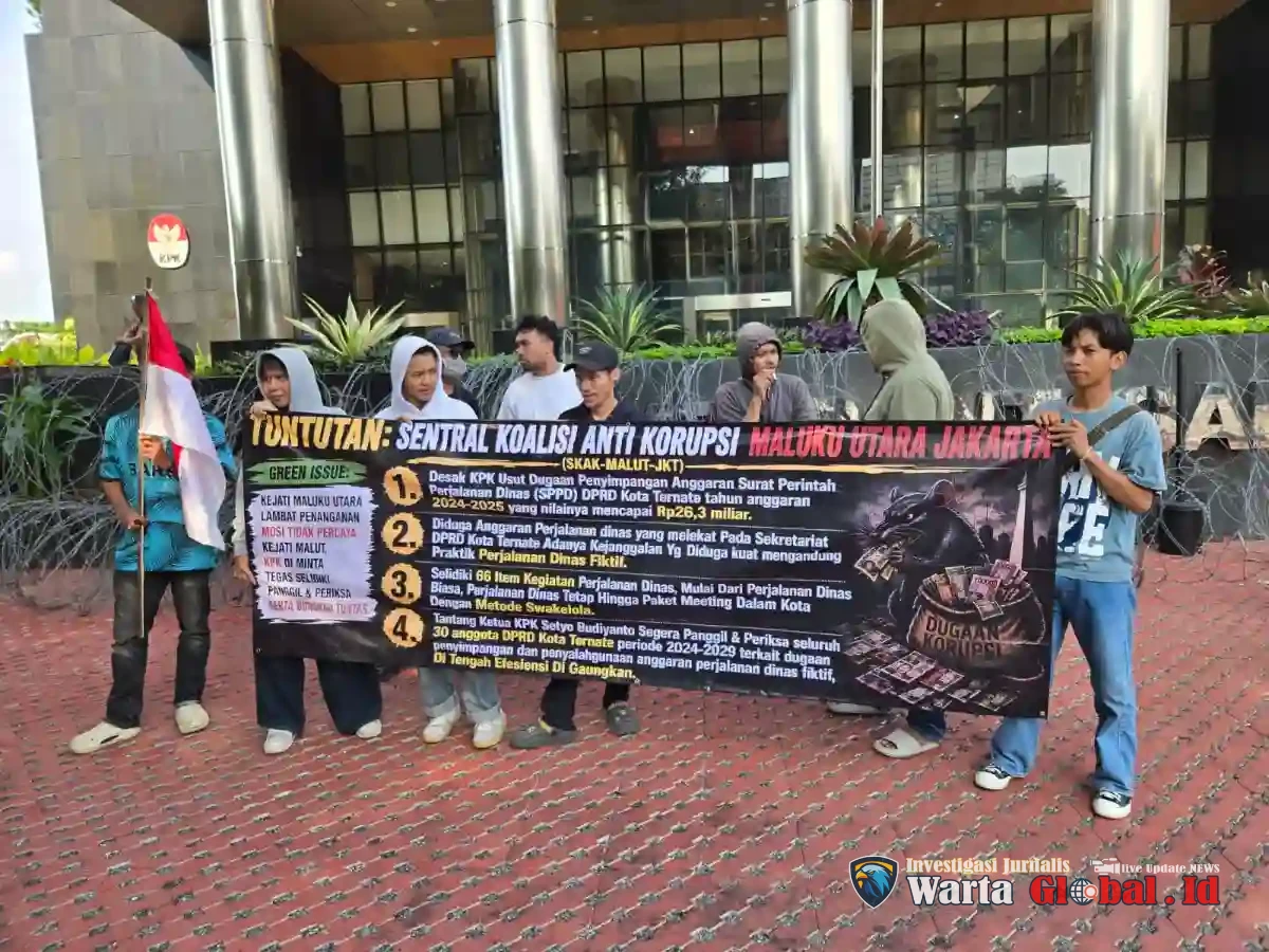 Kasus Perjalanan Dinas DPRD Ternate Didemo di KPK, Ketua DPRD dan Sekwan Diminta Diperiksa