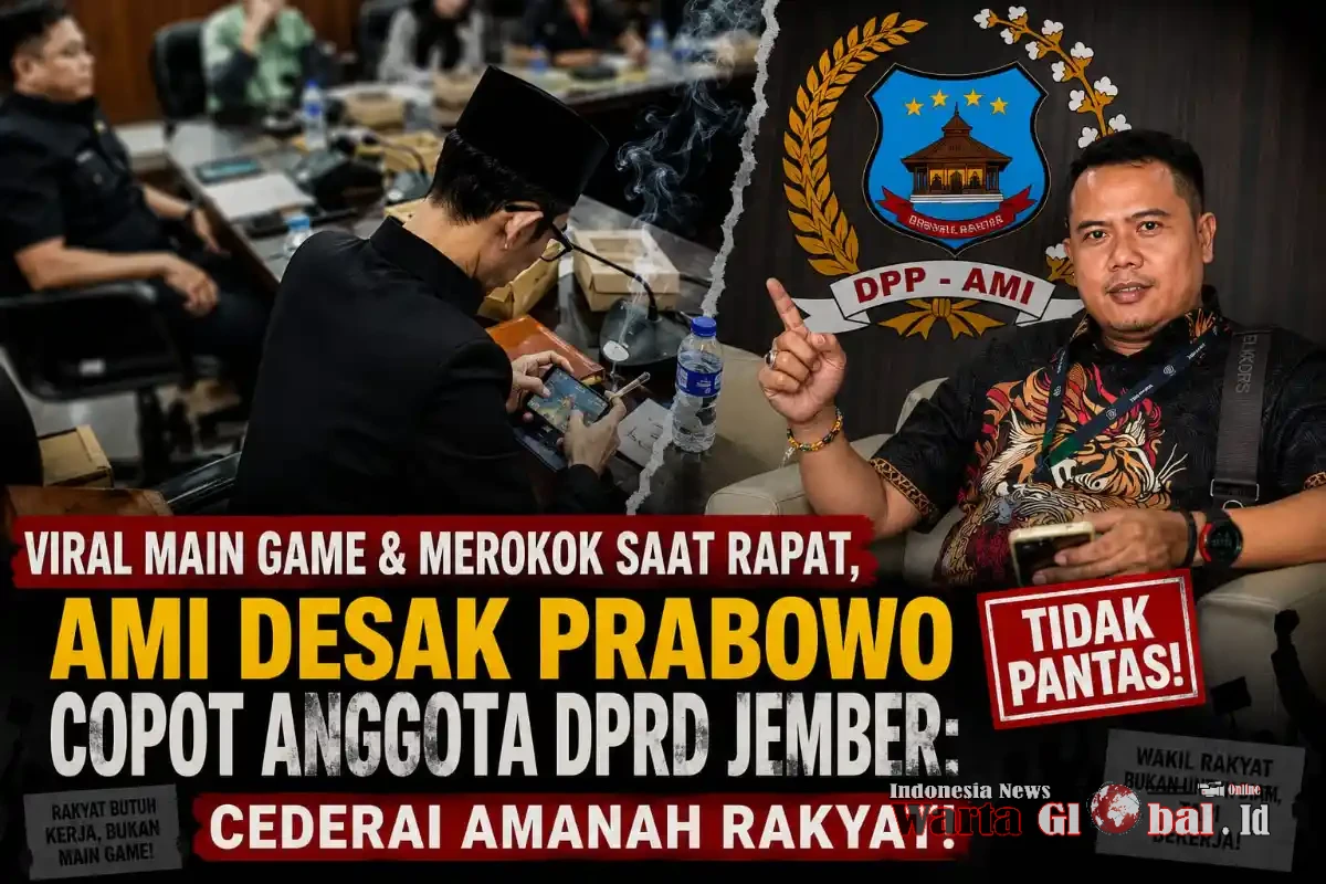AMI Desak Prabowo Copot Oknum Anggota DPRD Jember yang Viral Main Game dan Merokok Saat Rapat