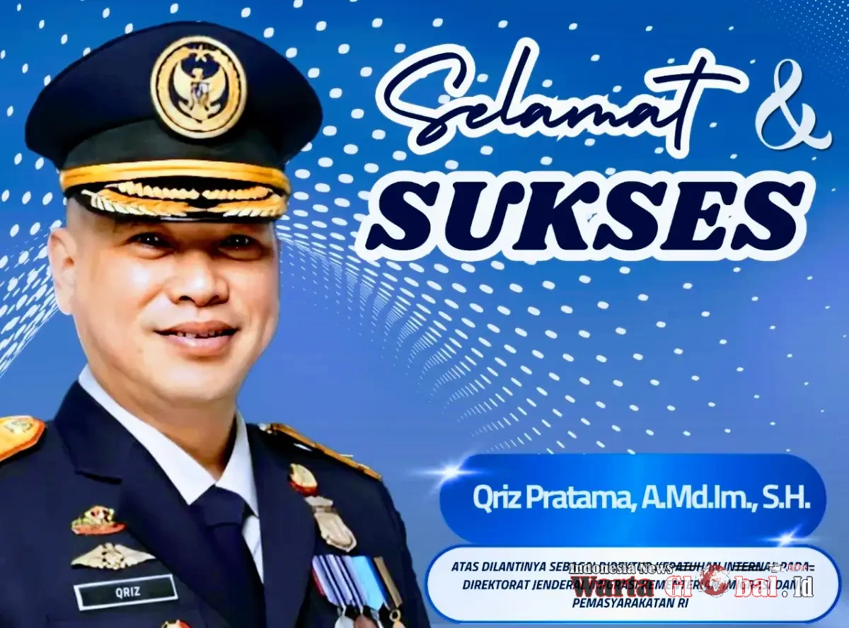 DILANTIK JADI DIREKTUR KEPATUHAN INTERNAL DITJEN IMIGRASI, QRIZ PRATAMA DAPAT UCAPAN SELAMAT DARI WARTAGLOBAL COMPENY