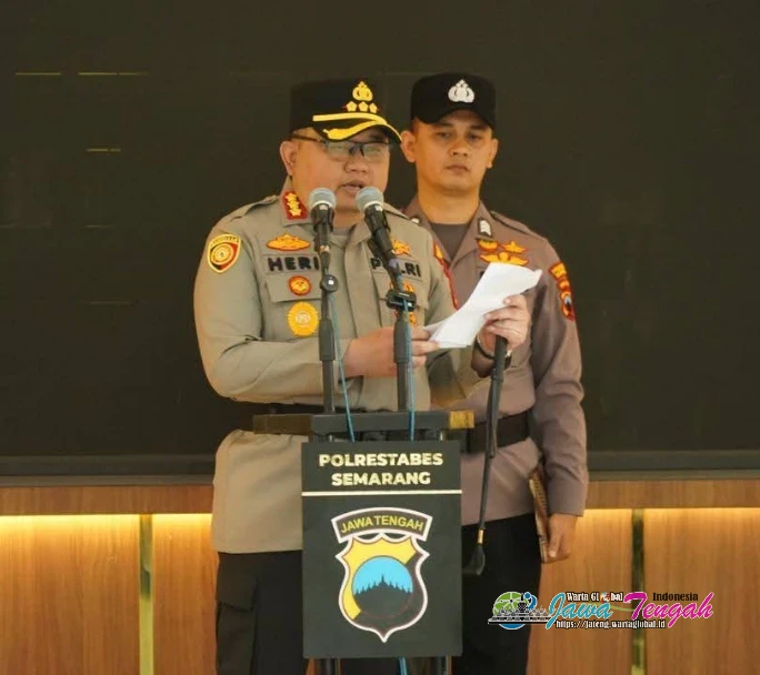 Kapolrestabes Semarang Pimpin Sertijab Tiga Jabatan Strategis