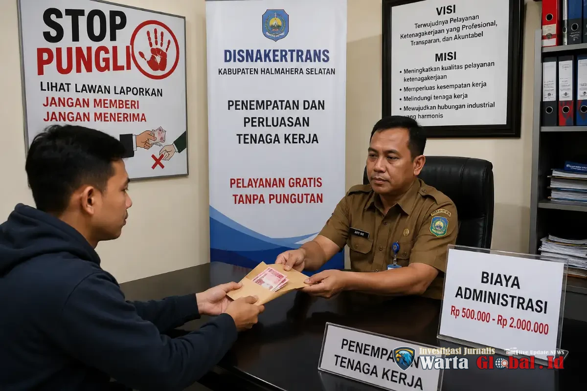 Dugaan Pungli Rekrutmen Tenaga Kerja di Disnakertrans Halmahera Selatan Kian Mencuat, Oknum Diduga Minta Uang Administrasi