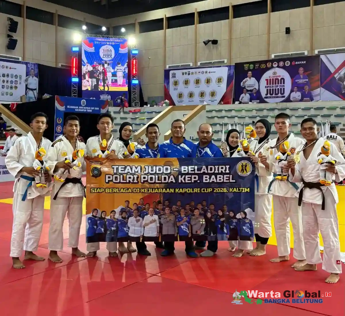 Kontingen Polda Babel Sabet Medali Emas dan Perak Di Kejuaraan Judo Kapolri Cup 2026, Kapolda : Luar Biasa