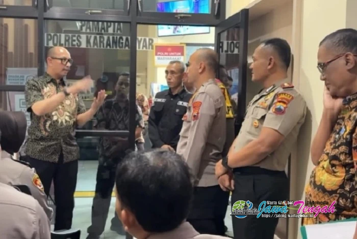 Polda Jateng Supervisi Polres Karanganyar, Tekankan Peningkatan Pelayanan Presisi