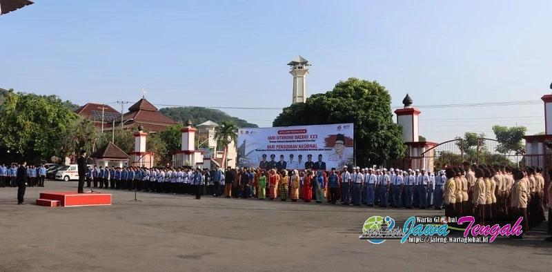 Polres Wonogiri Hadiri Upacara Peringatan Hari Otonomi Daerah XXX dan Hari Pendidikan Nasional 2026