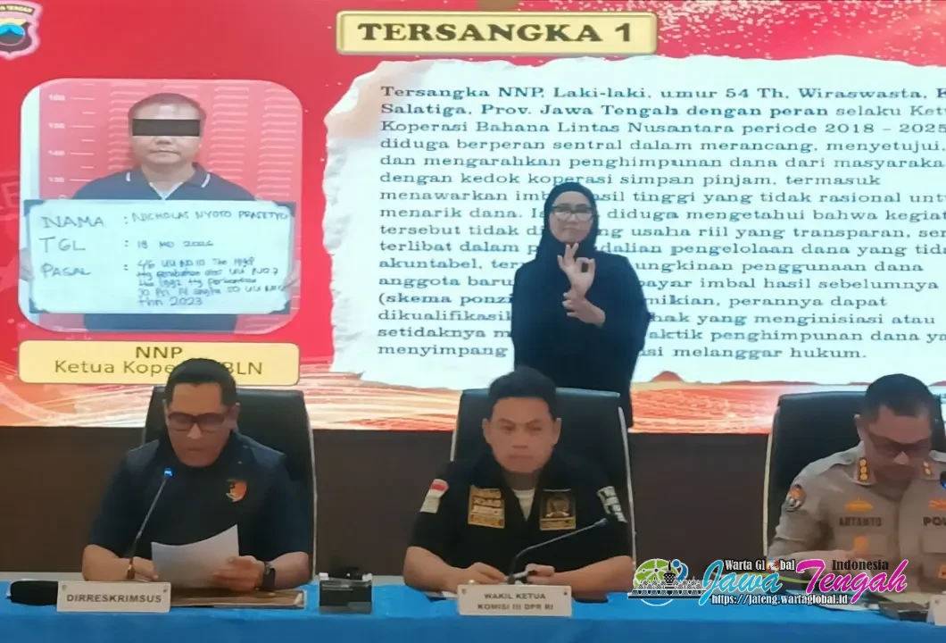 Direktur Koperasi BLN Ditahan Polda Jateng, Diduga Himpun Dana Ilegal Rp 4,6 Triliun