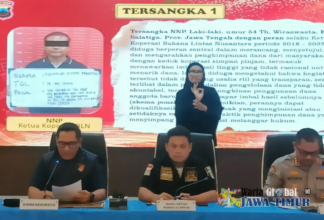 Polda Jateng Tahan Direktur Koperasi BLN, Diduga Himpun Dana Ilegal Rp 4,6 Triliun