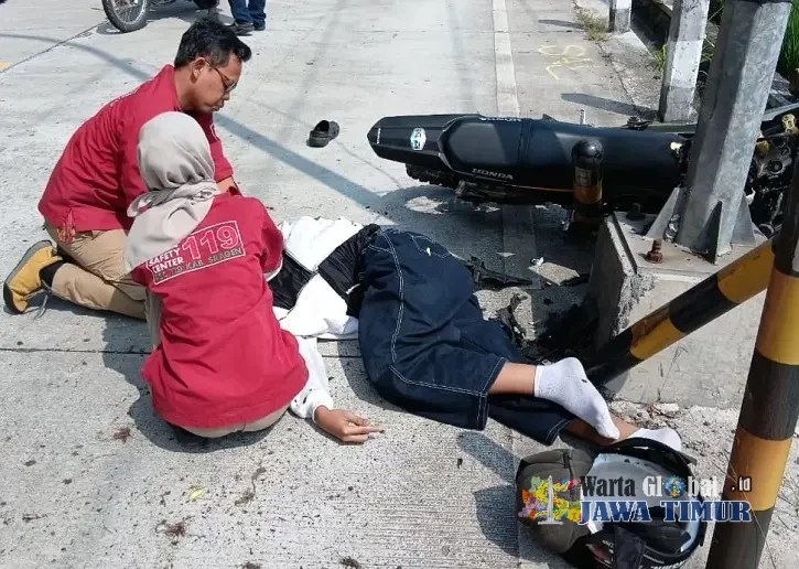 Remaja Pengendara Motor CRF Tewas Usai Tabrak Tiang Lampu di Jalur Lingkar Utara Sragen