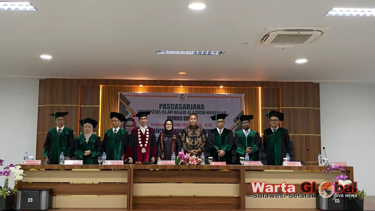Dian Firdiani, Sekretaris LPM UNIMEN Raih Gelar Doktor di UIN Alauddin Makassar