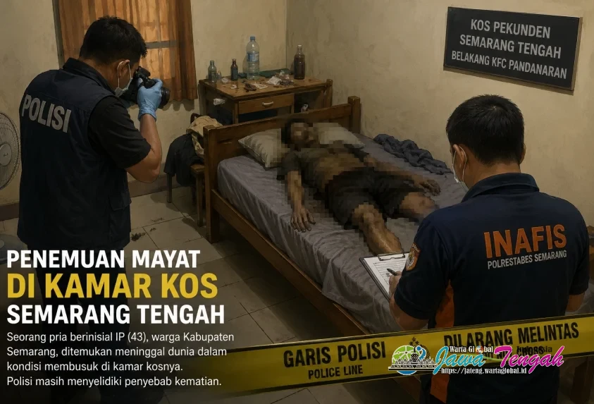 Gempar! Guru Warga Kabupaten Semarang Meninggal Membusuk di Kamar Kos, Polisi Lakukan Penyelidikan