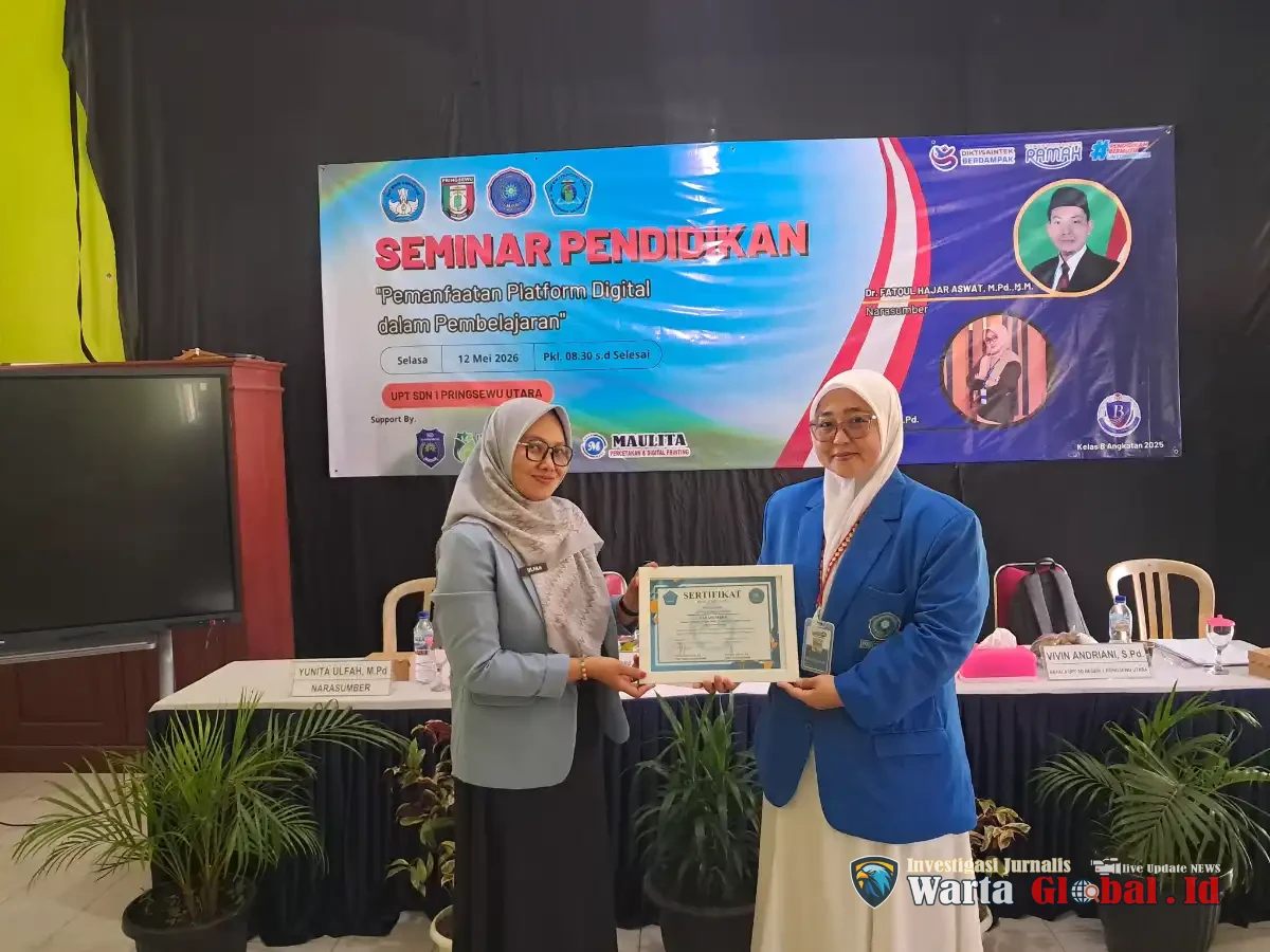 Seminar Pemanfaatan Platform Digital Diikuti 30 Guru Hebat di Pringsewu