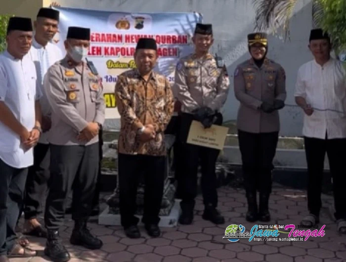 Kapolres Sragen Salurkan Hewan Kurban Wujud Peduli Polri pada Masyarakat Sambut Iduladha 1447 H