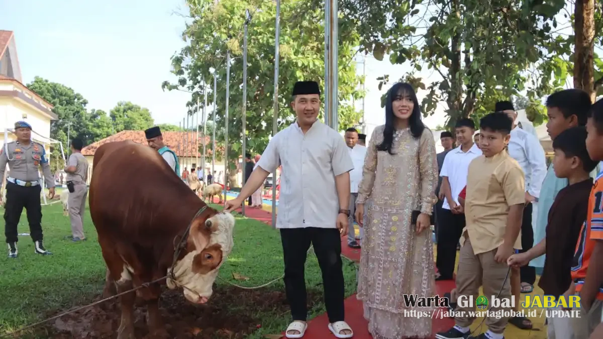 Polres Purwakarta Gelar Pemotongan Hewan Kurban, Wujud Kepedulian dan Semangat Berbagi Di Hari Raya Idul Adha