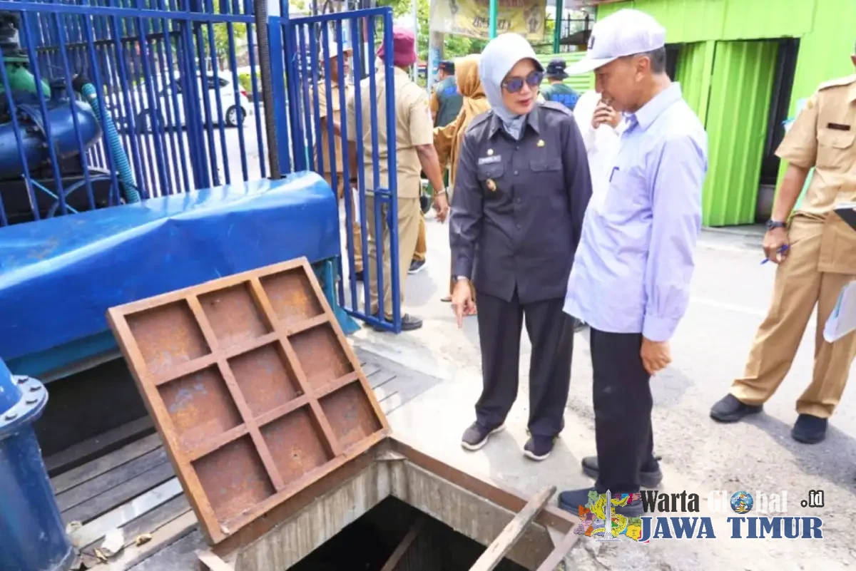 ​Wujudkan Target Bebas Banjir 2026, Wabup Bojonegoro Sidak Pompa dan Drainase Kota