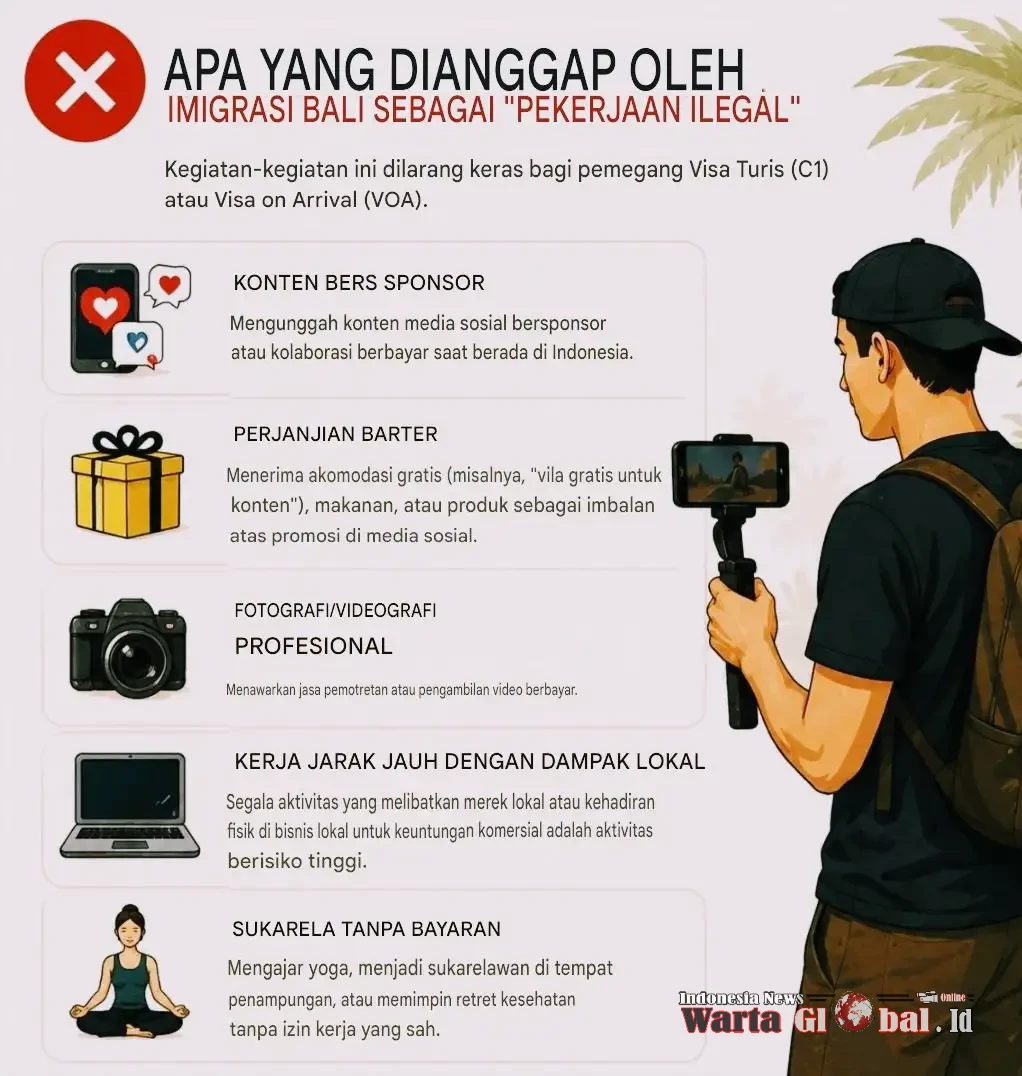 Imigrasi Gas Pol! Influencer & Turis “Nakal” Bisa Kena Deportasi 20 Tahun