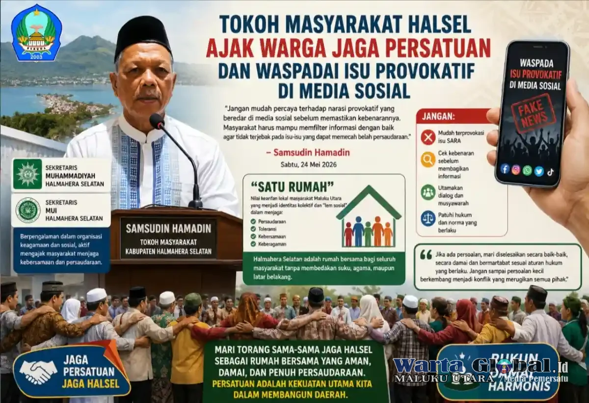 Tokoh Masyarakat Hal-Sel Ajak Warga Jaga Persatuan dan Waspadai Isu Provokatif di Media Sosial
