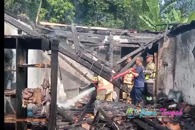 Ditinggal Menyembelih Kurban, Rumah Basri Ludes Terbakar Kerugian Capai Ratusan Juta