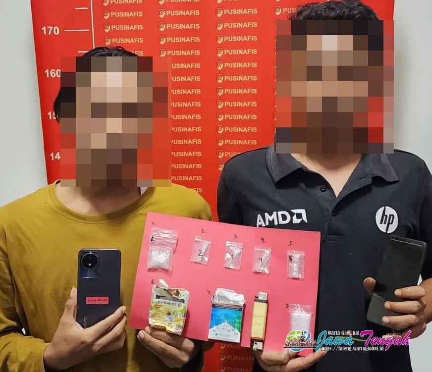 Polres Pekalongan Tangkap Dua Pengedar Narkoba, Sita Sabu 4,76 Gram
