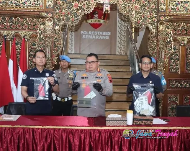 Polrestabes Semarang Bongkar Kasus Curanmor, 4 Tersangka dan BB Diamankan
