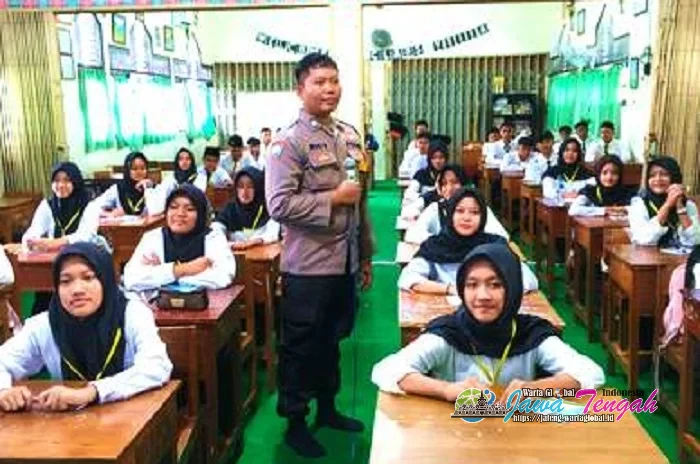 Polres Wonogiri Tanamkan Jiwa Kepemimpinan dan Antibullying kepada Pelajar MTsN 3 Wonogiri