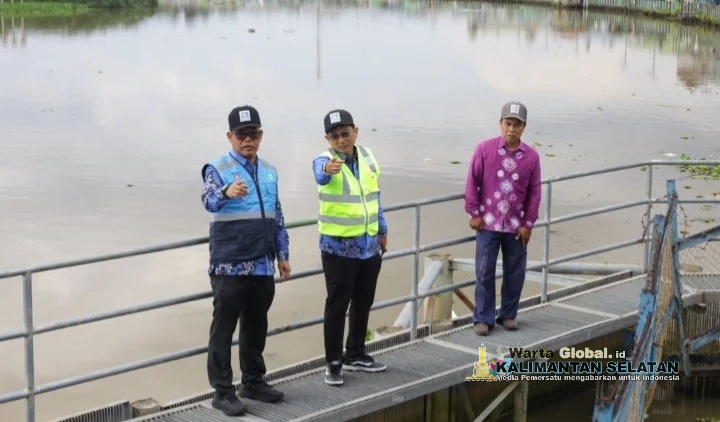 Antisipasi Intrusi Air Asin Saat Kemarau, Direksi PAM Bandarmasih Tinjau Intek Sungai Bilu