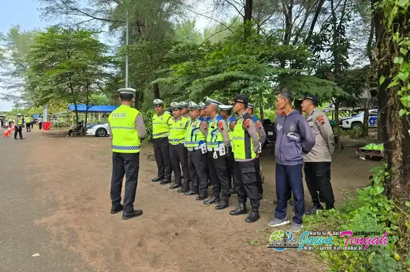 Satlantas Polres Pekalongan Giat Asah Kemampuan TPTKP Laka Lantas di Ajang Hari Bhayangkara ke-80