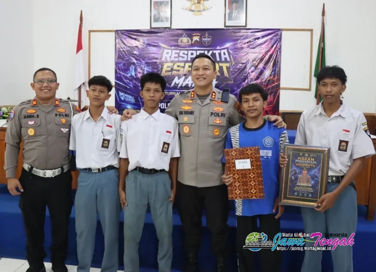 Kapolres Pekalongan Kota Ajak Pelajar Jauhi Tawuran Lewat Turnamen Esport Mobile Legends