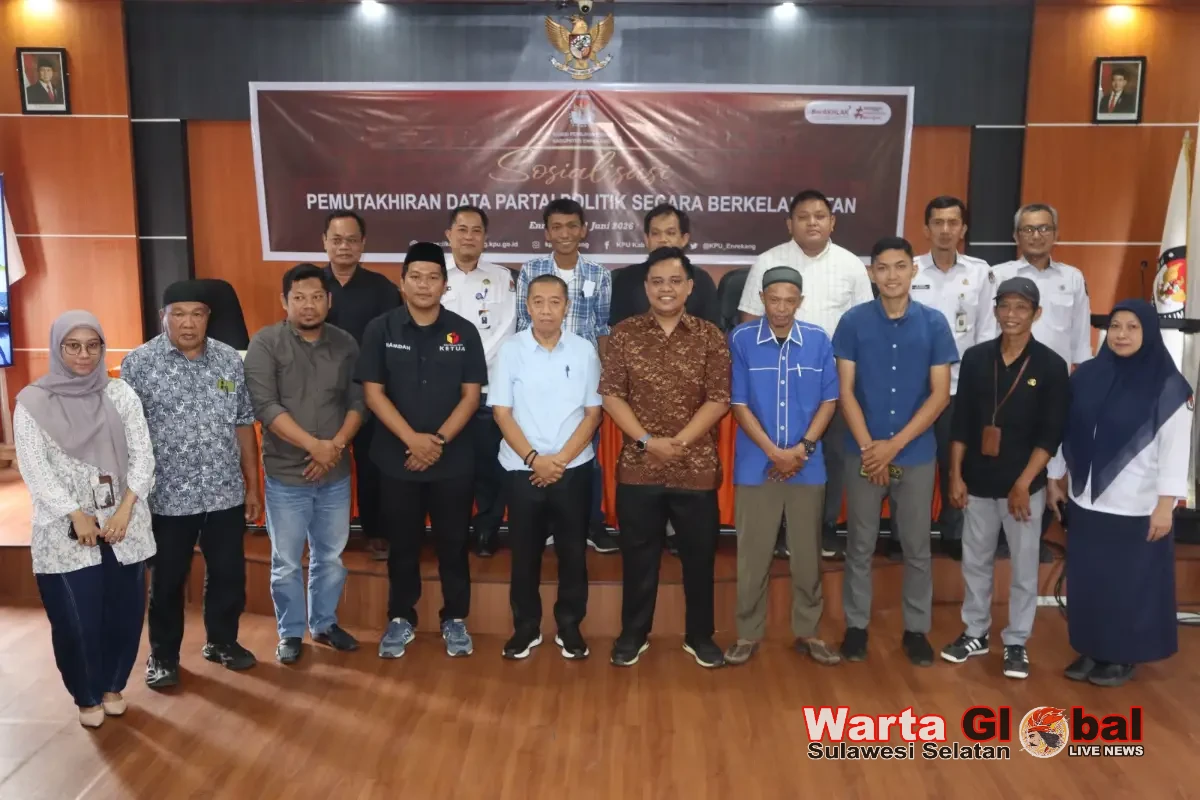 KPU Enrekang Sosialisasikan Pemutakhiran Data Partai Politik Secara Berkelanjutan
