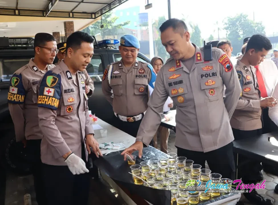 Kapolres hingga ASN Ikuti Gaktibplin Bid Propam Polda Jateng di Mapolres Pekalongan Kota