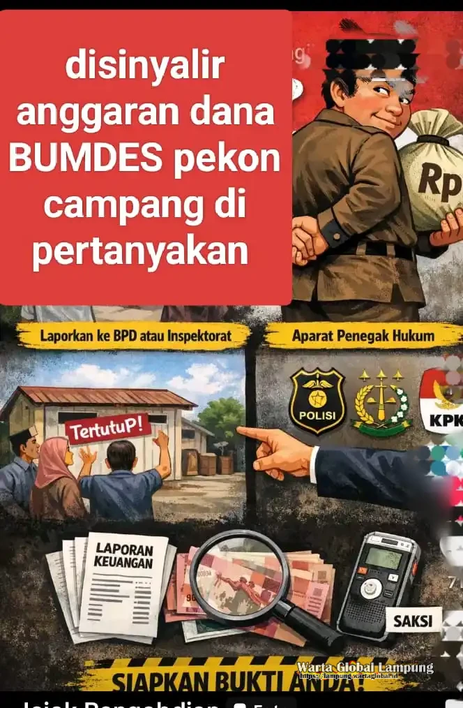 Inspektorat dan APH lakukan audit anggaran BUMDES pekon campang kecamatan Gisting.