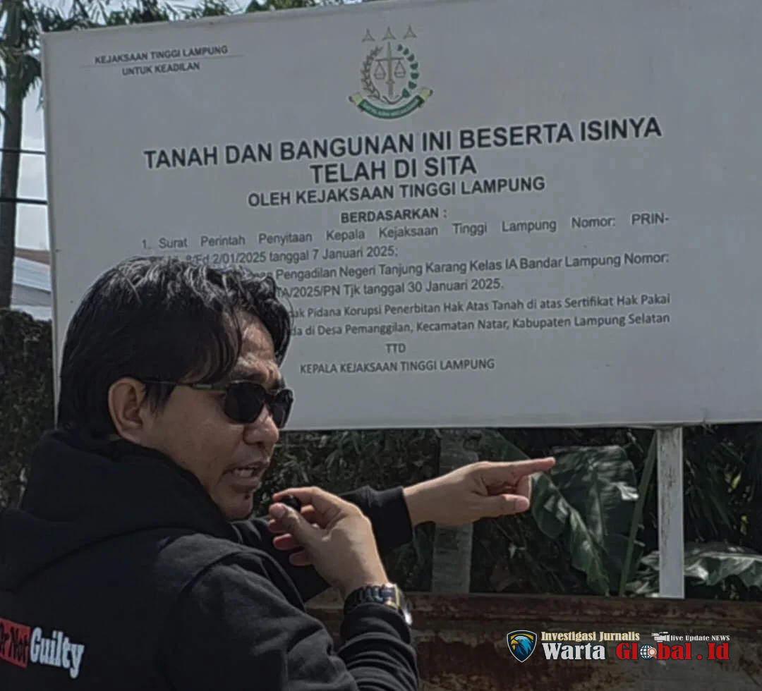 Pengadilan Tinggi Tipikor Tanjung Karang Vonis  Mantan Kepala BPN Lampung Selatan 
Lepas dari Segala Tuntutan Hukum