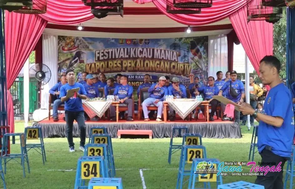 Ribuan Kicau Mania Ramaikan Kapolres Pekalongan Cup 4, Peringati Hari Bhayangkara ke-80