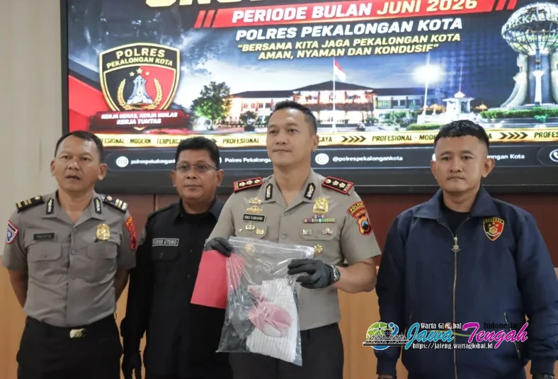 Kapolres Pekalongan Kota Pimpin Press Release Ungkap Kasus Periode Juni 2026, Curanmor, Persetubuhan Anak hingga Narkotika