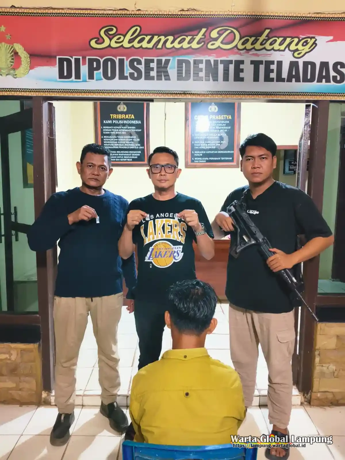 Dente teladas tak lagi aman  bagi pengedar sabu, Polsek dente teladas sukses gasak pelaku