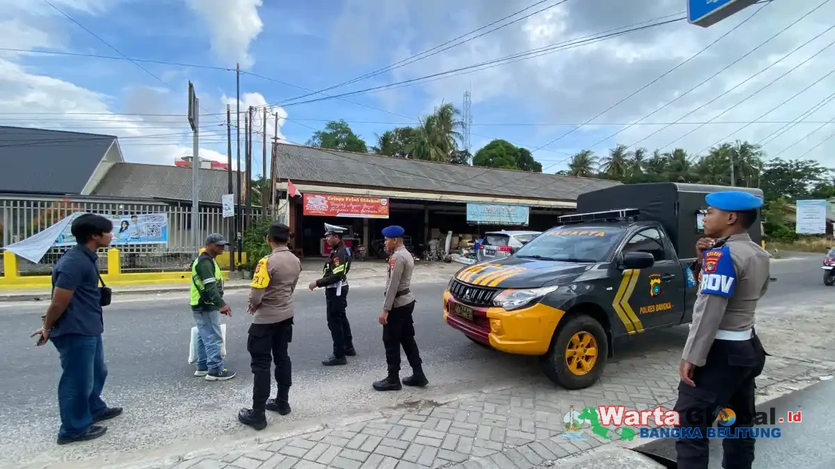 Patroli 110 Polres Bangka, Menjaga Keamanan Sekaligus Menebar Kepedulian kepada Masyarakat