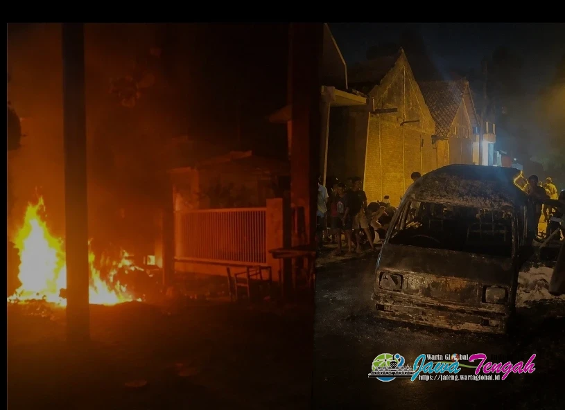Heboh! Mobil Diduga Pengangsu BBM Terbakar Dekat SPBU Senenan Jepara, Polisi Lakukan Penyelidikan