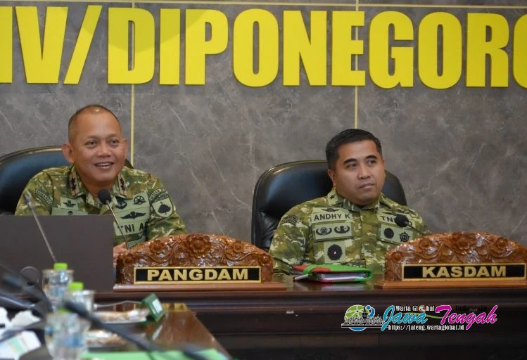 Pangdam IV/Diponegoro Ikuti Vicon Pembangunan KDKMP Bersama Wapang TNI