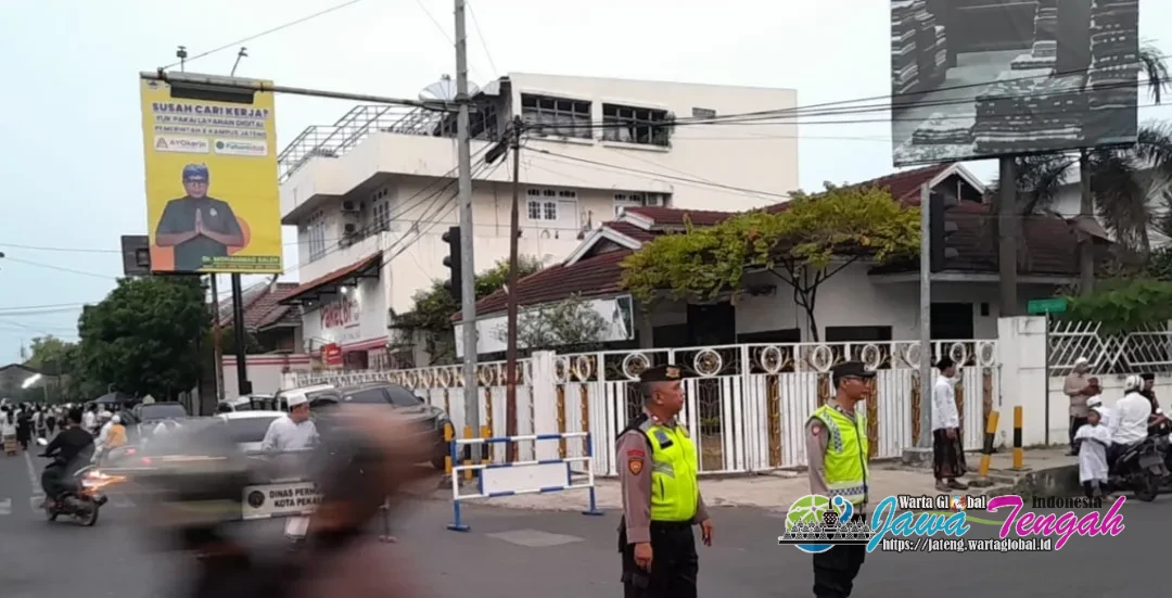 Ribuan Jemaah Hadiri Doa Awal Tahun Hijriah, Polres Pekalongan Kota Lakukan Pengamanan